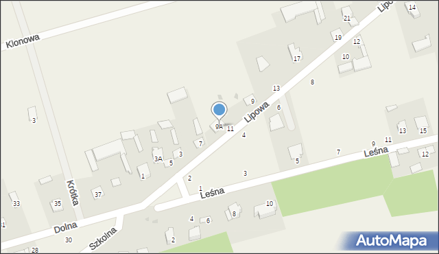 Podgórze, Lipowa, 9A, mapa Podgórze