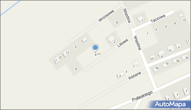 Podgórzyn, Liliowa, 4, mapa Podgórzyn