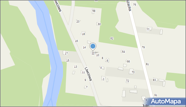 Pogorzelec, Liwcowa, 12, mapa Pogorzelec
