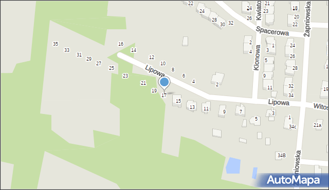 Połaniec, Lipowa, 17, mapa Połaniec