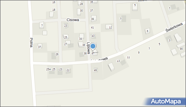 Połczyno, Lipowa, 47, mapa Połczyno