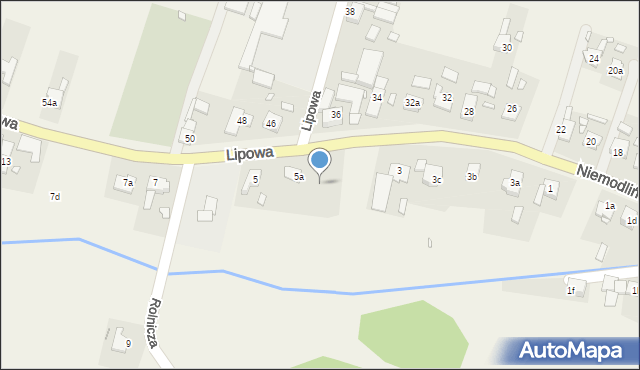 Polska Nowa Wieś, Lipowa, 5b, mapa Polska Nowa Wieś