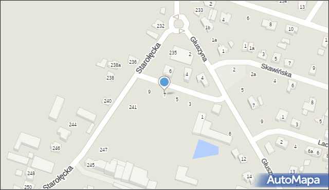 Poznań, Lipnicka, 7, mapa Poznania