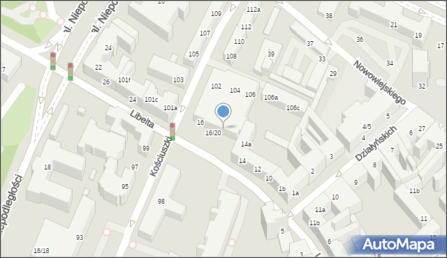 Poznań, Libelta Karola, 18, mapa Poznania