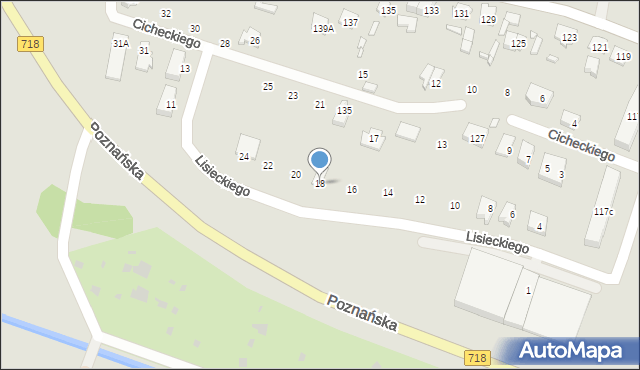 Pruszków, Lisieckiego-Dziadka Kazimierza, 18, mapa Pruszków