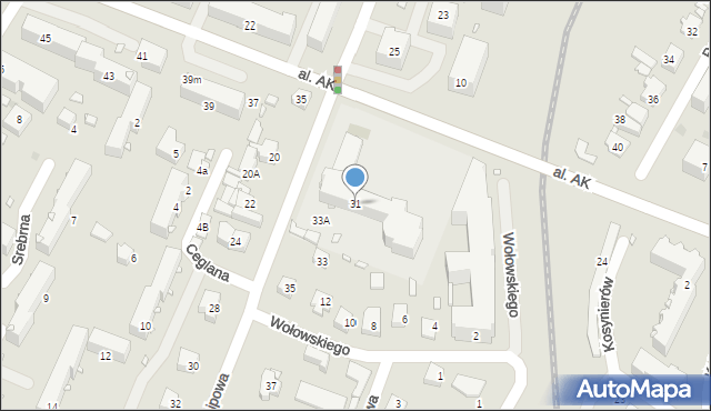 Pruszków, Lipowa, 31, mapa Pruszków