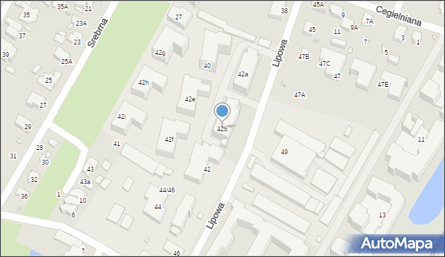 Pruszków, Lipowa, 42b, mapa Pruszków