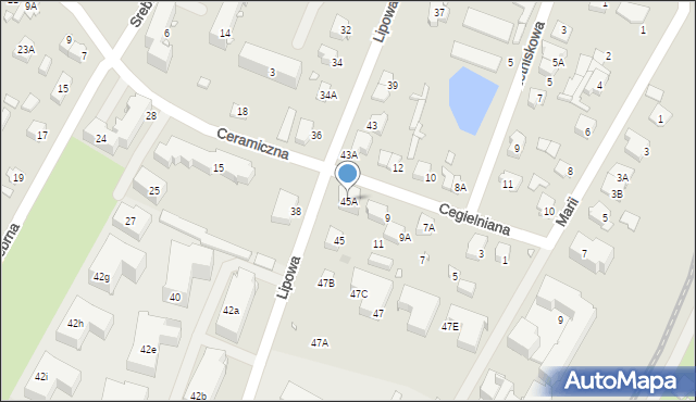 Pruszków, Lipowa, 45A, mapa Pruszków