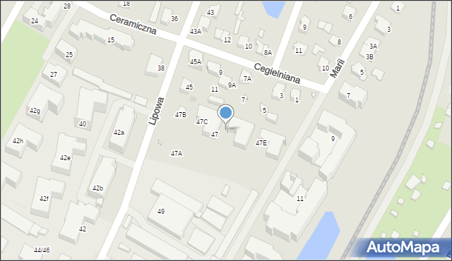 Pruszków, Lipowa, 47D, mapa Pruszków