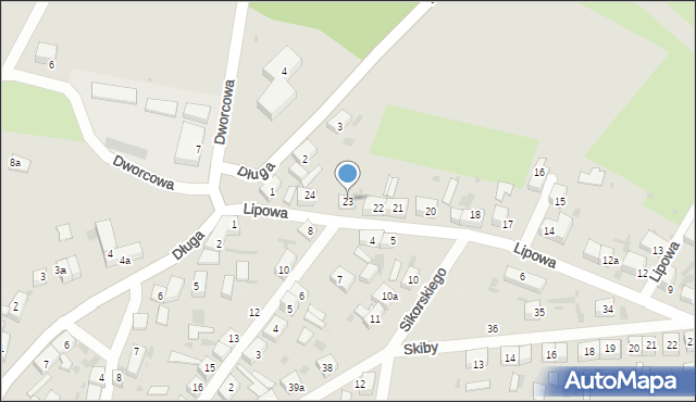 Przemków, Lipowa, 23, mapa Przemków