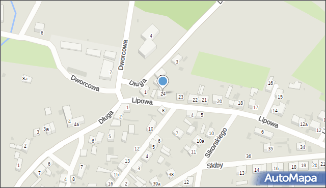 Przemków, Lipowa, 24, mapa Przemków