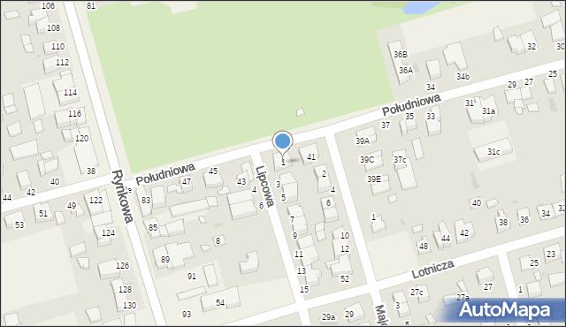 Przeźmierowo, Lipcowa, 1, mapa Przeźmierowo