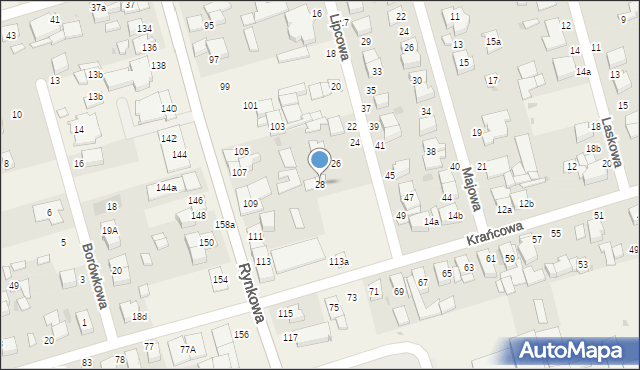 Przeźmierowo, Lipcowa, 28, mapa Przeźmierowo