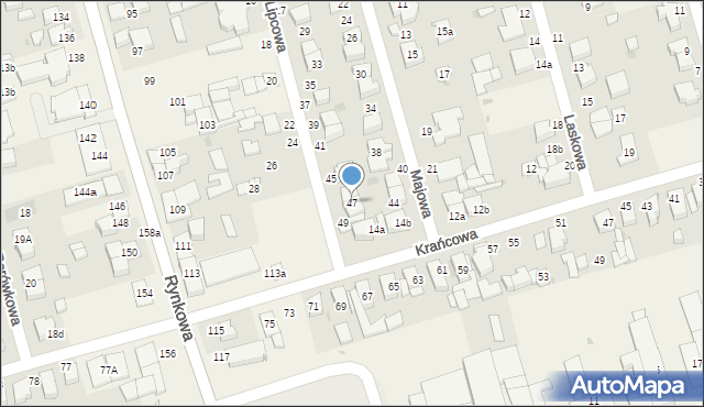 Przeźmierowo, Lipcowa, 47, mapa Przeźmierowo