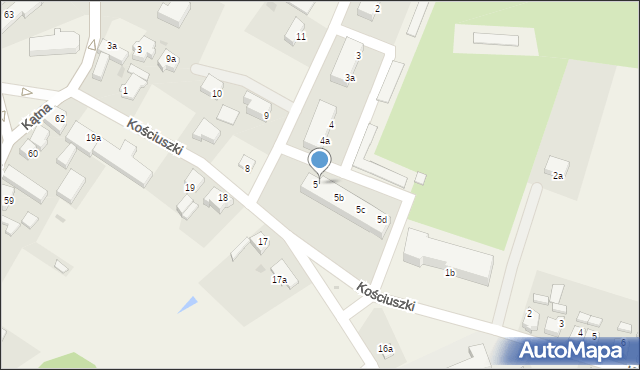Przybiernów, Lipowa, 5a, mapa Przybiernów