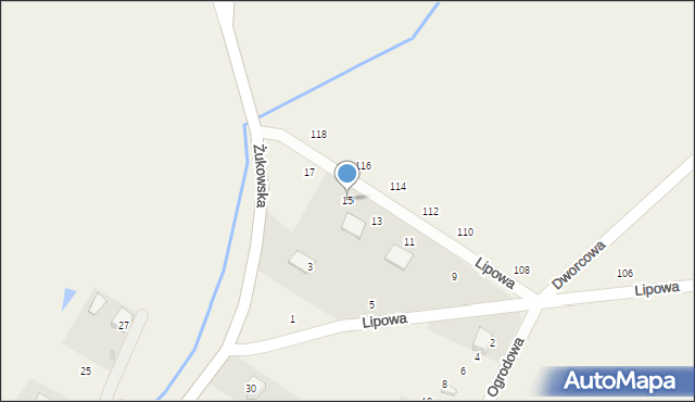 Przyjaźń, Lipowa, 15, mapa Przyjaźń