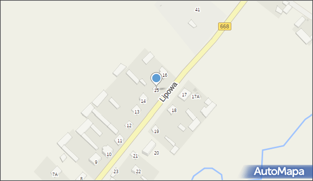 Przytuły, Lipowa, 15, mapa Przytuły