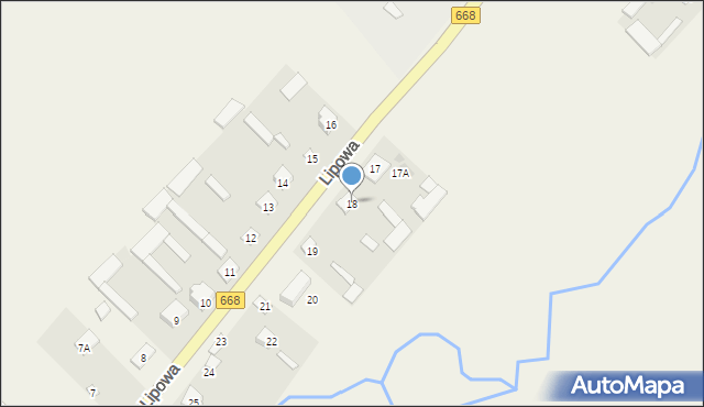 Przytuły, Lipowa, 18, mapa Przytuły