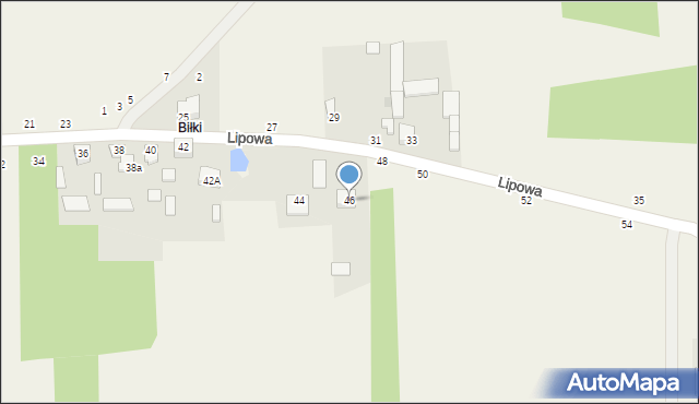 Psucin, Lipowa, 46, mapa Psucin