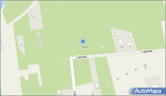 Pysznica, Lipowa, 25, mapa Pysznica