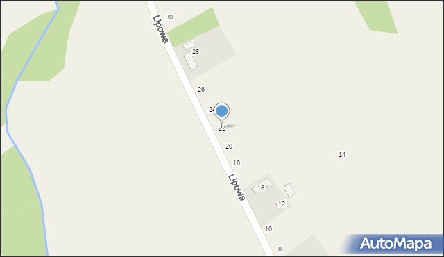 Radostków, Lipowa, 22, mapa Radostków