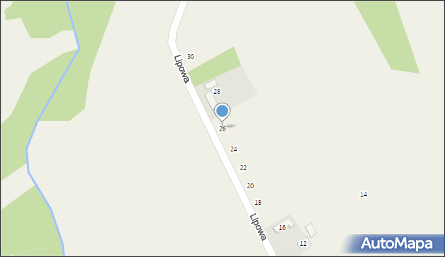 Radostków, Lipowa, 26, mapa Radostków