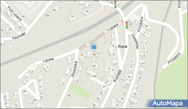 Radzionków, Lipoka, 1a, mapa Radzionków