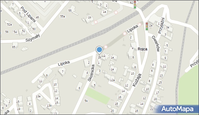 Radzionków, Lipoka, 1b, mapa Radzionków