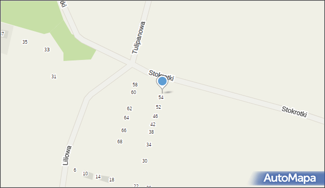 Radziszewo, Liliowa, 56, mapa Radziszewo