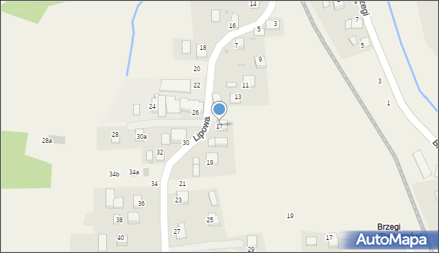 Radziszów, Lipowa, 17, mapa Radziszów