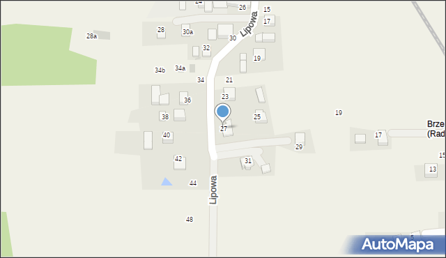 Radziszów, Lipowa, 27, mapa Radziszów