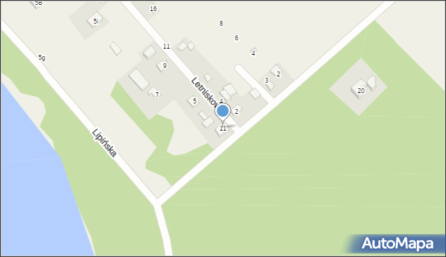 Radzyń, Lipińska, 11, mapa Radzyń