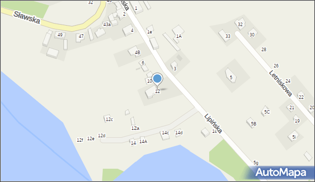 Radzyń, Lipińska, 12, mapa Radzyń