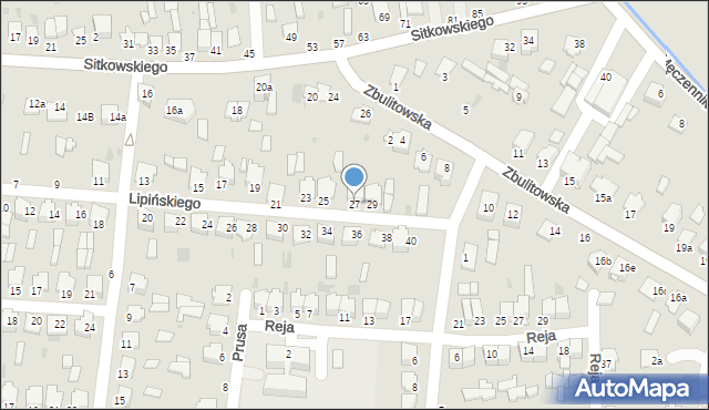 Radzyń Podlaski, Lipińskiego Karola, 27, mapa Radzyń Podlaski