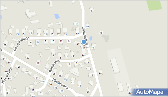 Radzyń Podlaski, Lisowskiego Stefana, 13, mapa Radzyń Podlaski