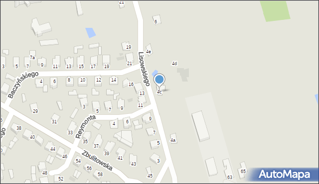 Radzyń Podlaski, Lisowskiego Stefana, 4c, mapa Radzyń Podlaski