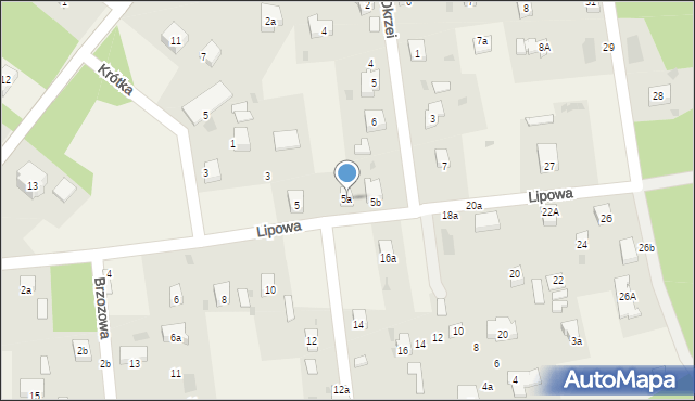 Raszówka, Lipowa, 5a, mapa Raszówka