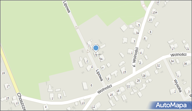 Recz, Lipowa, 5, mapa Recz