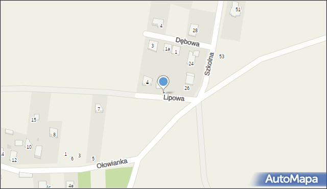 Rędziny, Lipowa, 2, mapa Rędziny