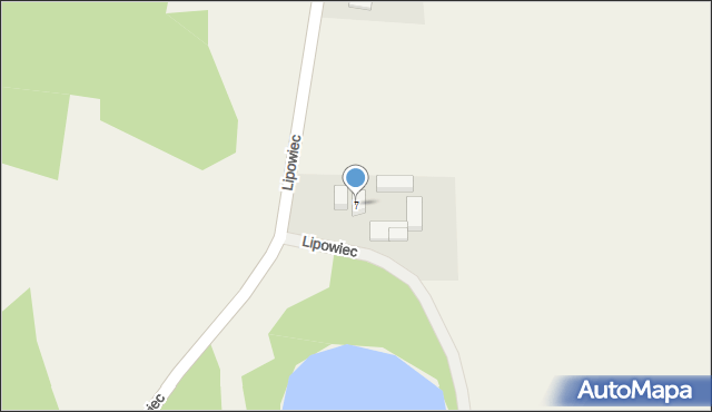 Reskowo, Lipowiec, 7, mapa Reskowo