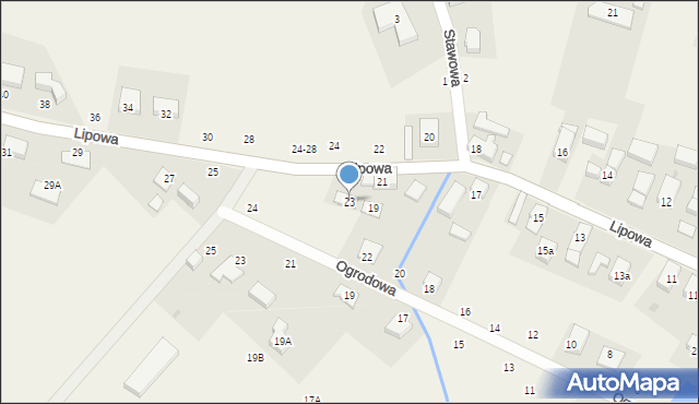 Rogoż, Lipowa, 23, mapa Rogoż