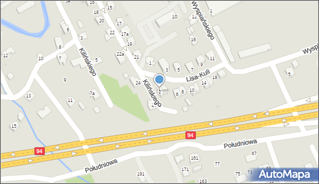 Ropczyce, Lisa-Kuli Leopolda, płk., 2, mapa Ropczyce