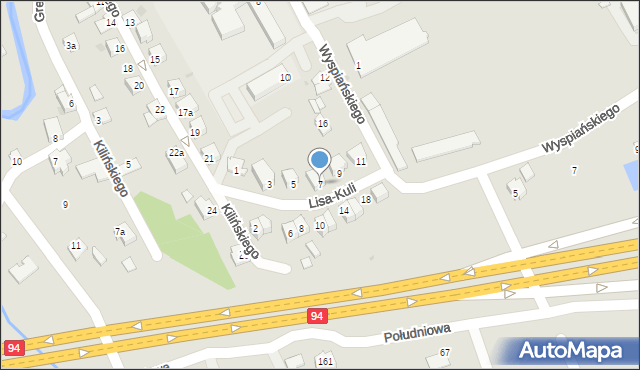 Ropczyce, Lisa-Kuli Leopolda, płk., 7, mapa Ropczyce