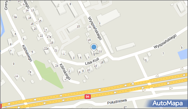 Ropczyce, Lisa-Kuli Leopolda, płk., 9, mapa Ropczyce