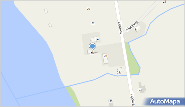 Rudzienice, Lipowa, 26, mapa Rudzienice