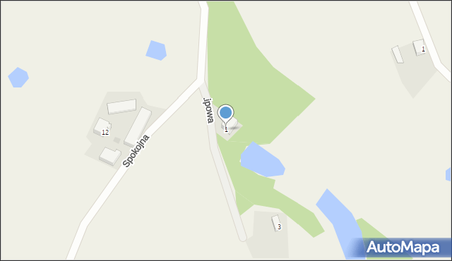 Rybaki, Lipowa, 1, mapa Rybaki