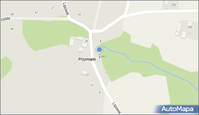 Ryglice, Lipowa, 4, mapa Ryglice