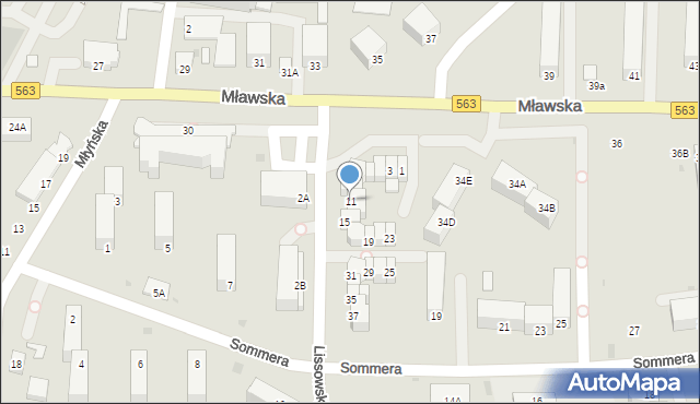 Rypin, Lissowskiego Cz., ks., 11, mapa Rypin