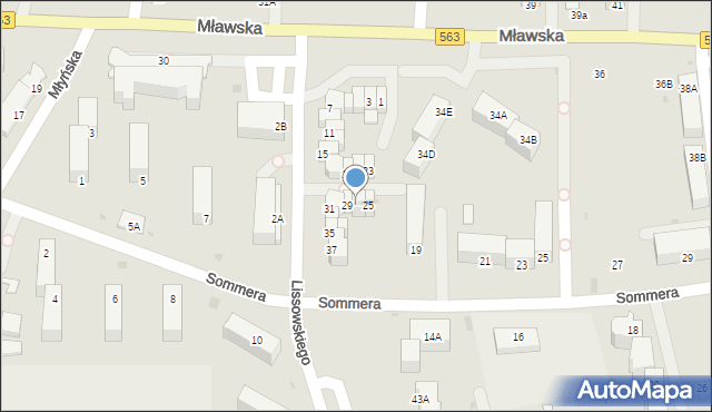 Rypin, Lissowskiego Cz., ks., 27, mapa Rypin