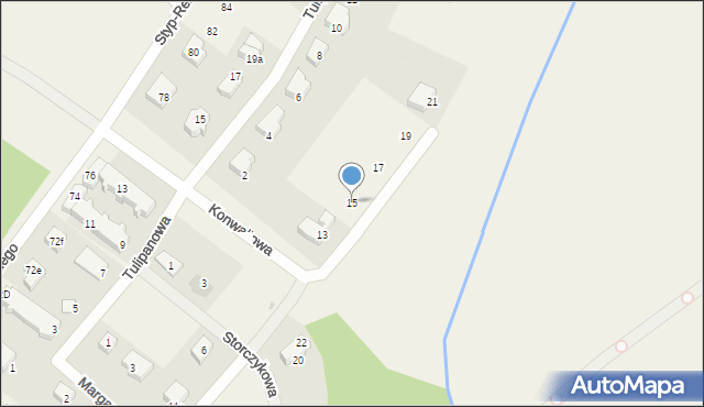 Rzepnica, Liliowa, 15, mapa Rzepnica